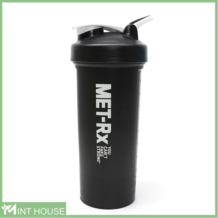 Bình lắc tập gym bình nước thể thao Shake bottle Met RX 1 Lít