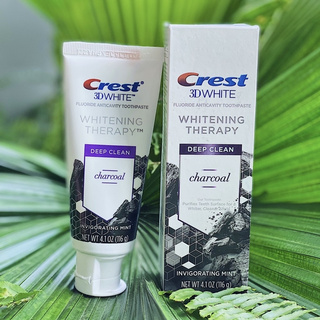 [ Mẫu Mới ] Kem Đánh Răng Than Hoạt Tính Crest 3D White Whitening Therapy Charcoal làm trắng 116G USA