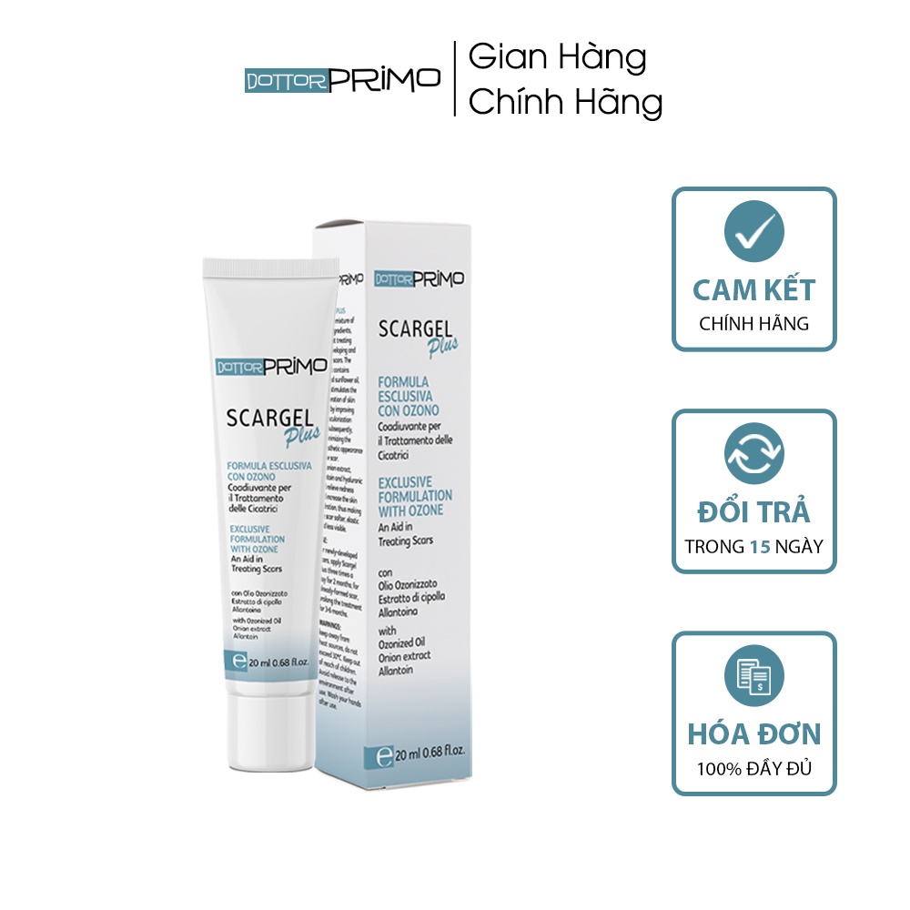 Combo Kem Bôi Vết Thương, Làm Mờ Sẹo Số 1 Tại Italy DottorPrimo Emergency 400 30ml &amp; DottorPrimo Scargel Plus 20ml