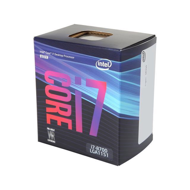 Bộ vi xử lý Intel I7 8700 (4.60GHz, 12M, 6 Cores 12 Threads) kèm Fan