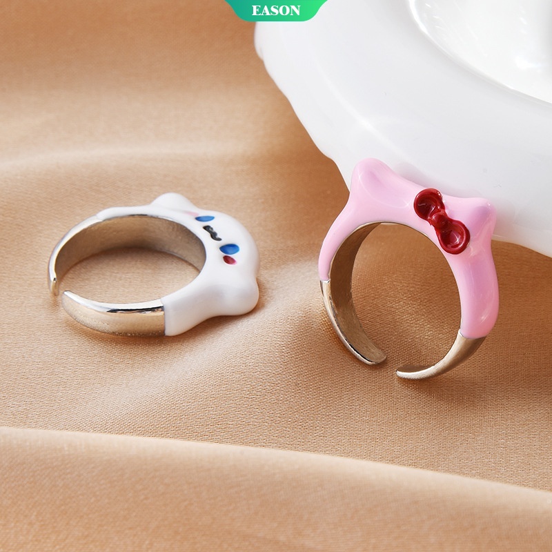 SANRIO Hàng Mới Về Nhẫn Đeo Ngón Tay Hoạt Hình Cinnamoroll Hello Kitty Cinnamoroll 2022 Dễ Thương Thiết Kế Mới Có Thể Điều Chỉnh Thiết Kế Mới Dành Cho Nữ
