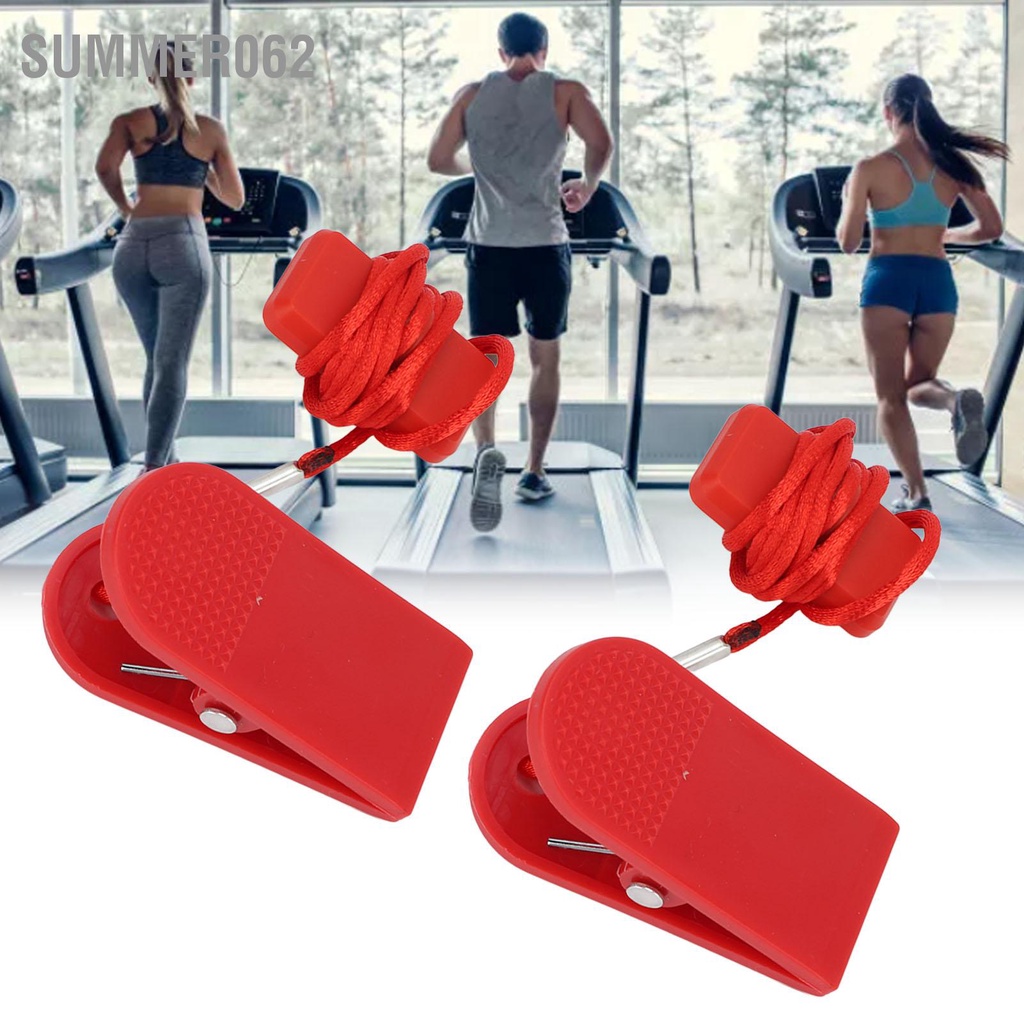 Summer062 2 cái Máy chạy bộ Phím An toàn Công tắc Bảo mật Từ tính Thay thế Thể dục