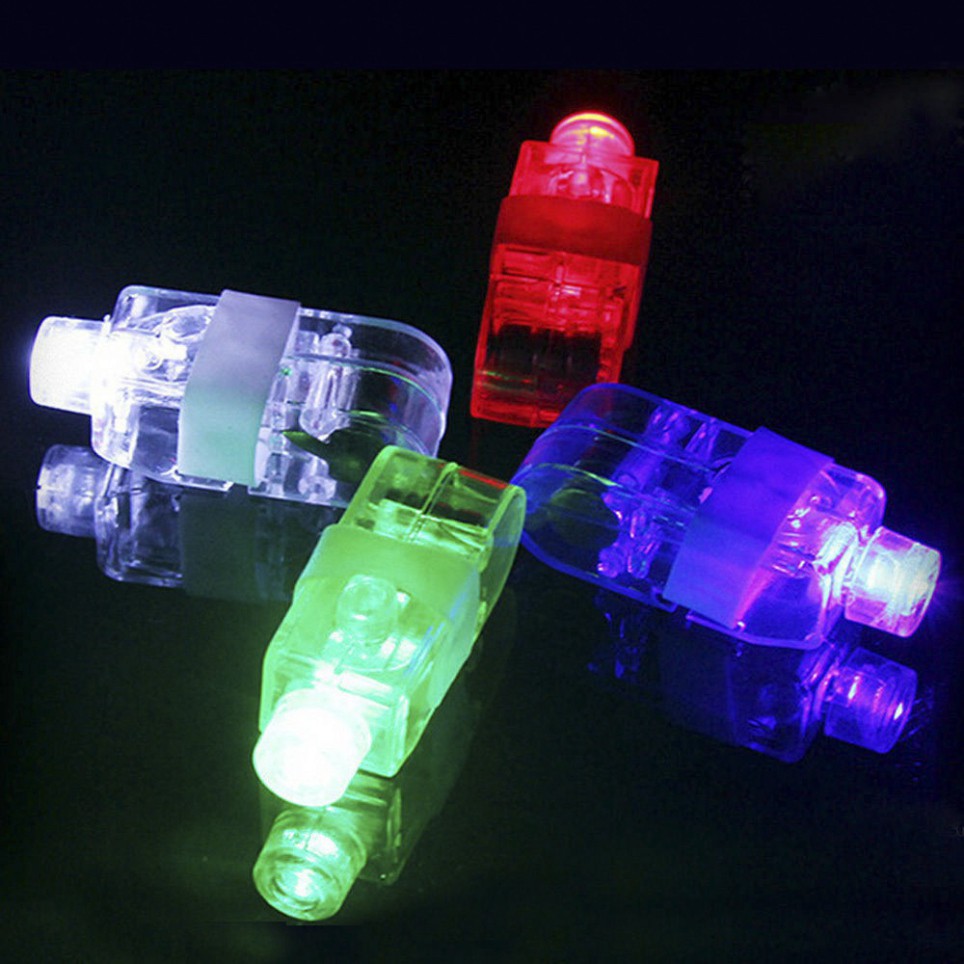 Ngón tay phát sáng Led Finger-Nhẫn Đeo Ngón Tay sở hữu Đèn Led Phát Sáng Độc Đáo vòng đèn LED laser phát sáng gắn trên