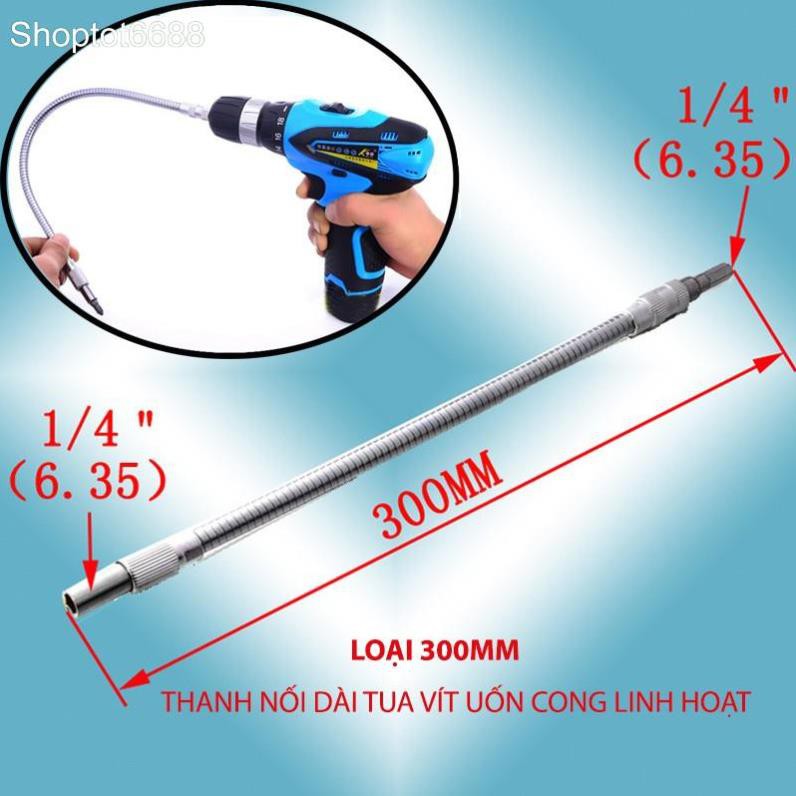 THANH NỐI DÀI TUA VÍT UỐN CONG LINH HOẠT, ĐẦU LỤC GIÁC 6.35 (Kho hàng Hà Nội)
