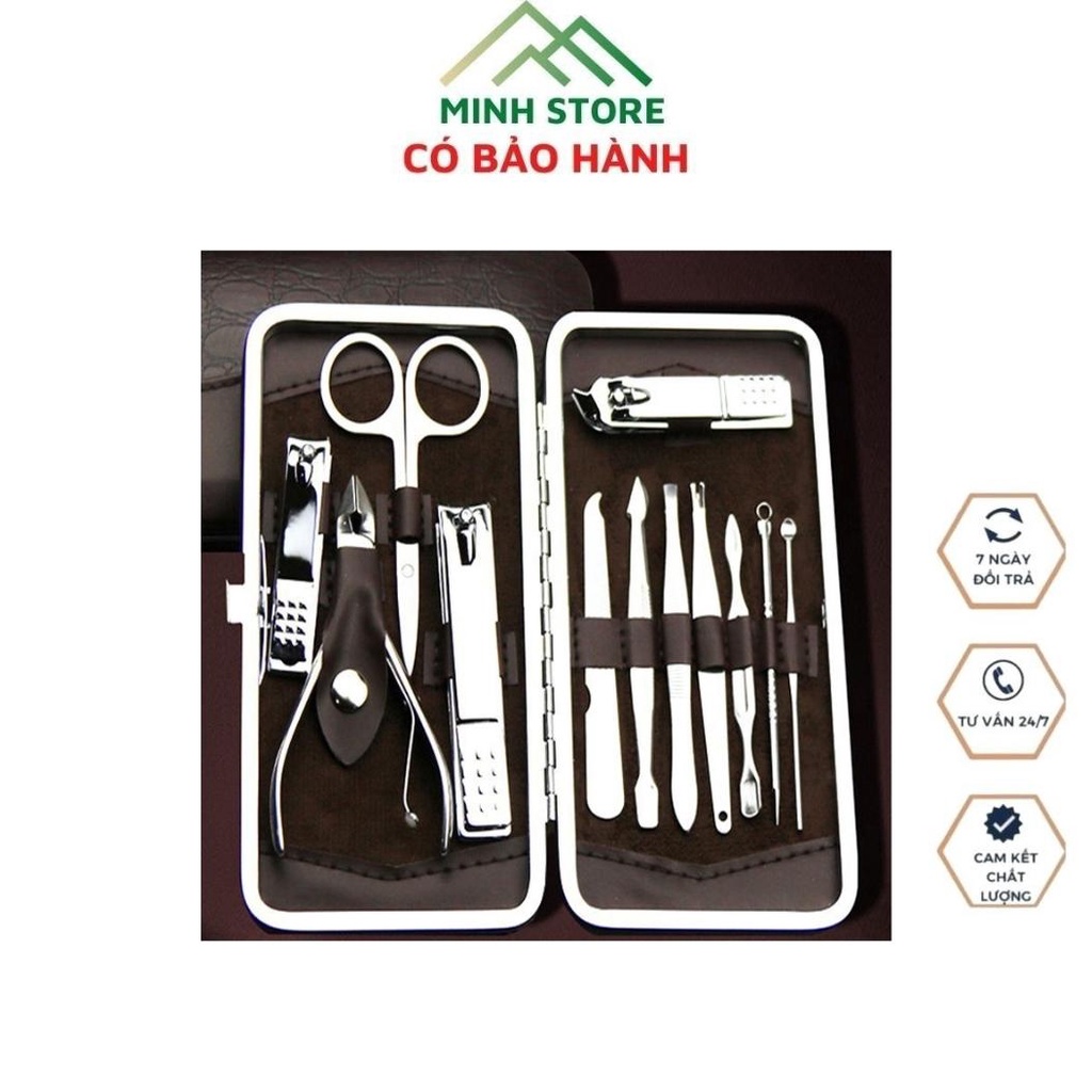 Bộ Dụng Cụ Bấm Móng 12 Món inox Cao Cấp