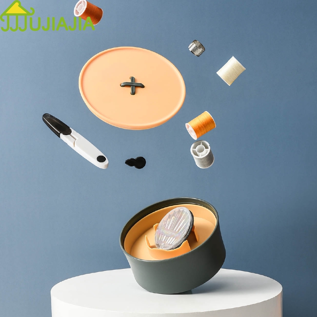 Hộp Đựng Dụng Cụ May Vá JUJIAJIA Hình Tròn Tiện Lợi