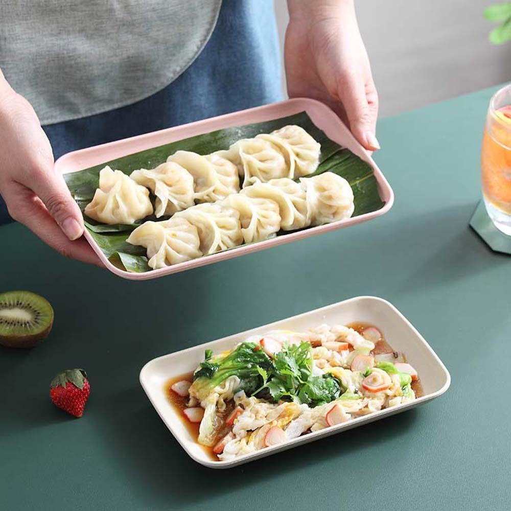 NICKOLAS Đĩa Phục Vụ Trái Cây Bánh Kem Bằng Chất Liệu Thiên Nhiên Có Thể Tái