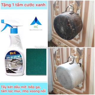 [BẾP SẠCH ĐÓN TẾT] Dr.C Tẩy Sạch Dầu Mỡ, Nhọ Nồi Lâu ngày cho Xoong Chảo, Lưới Lọc Máy Hút Mùi 300ml