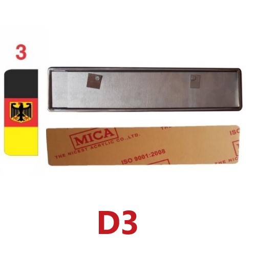 KHUNG BIỂN SỐ DÀI BẰNG INOX  CÓ NHIỀU MẪU CỜ DÀNH CHO XE Ô TÔ MẪU 1-27