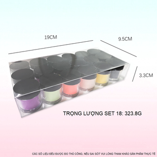 [Rẻ vô địch] Set 24 Màu Bột Đắp Móng Cao Cấp & Bột Làm Hoa