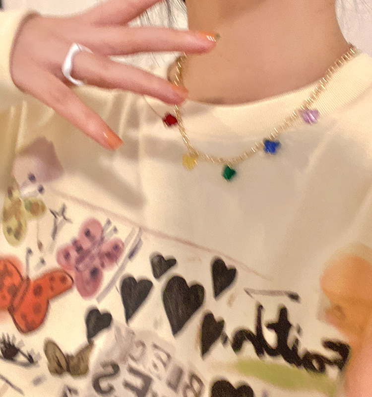 Vòng cổ phối mặt hình cánh bướm thời trang độc đáo dễ phối đồ 191011