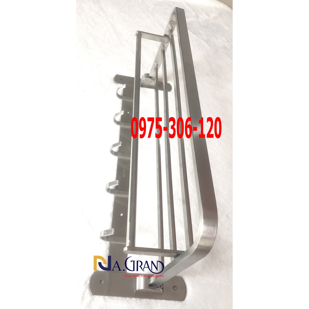 [GẬP LÊN GẬP XUỐNG ĐƯỢC TRỤC ĐÚC] Thanh Treo Khăn Gắn Tường Bằng inox 304 Cao Cấp MKT5 sáng bóng chống han gỉ