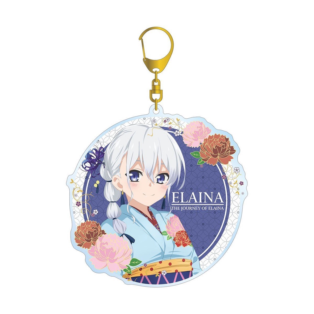 Móc khóa Majo no Tabitabi Hành trình của Elaina anime chibi dễ thương xinh xắn