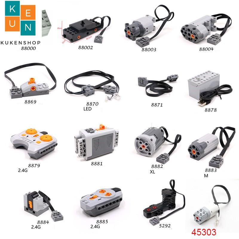 Phụ Kiện Động Cơ IR Điều Khiển Từ Xa Dây Kết Nối Pin Cho Đồ Chơi Lắp Ráp Lego Motor