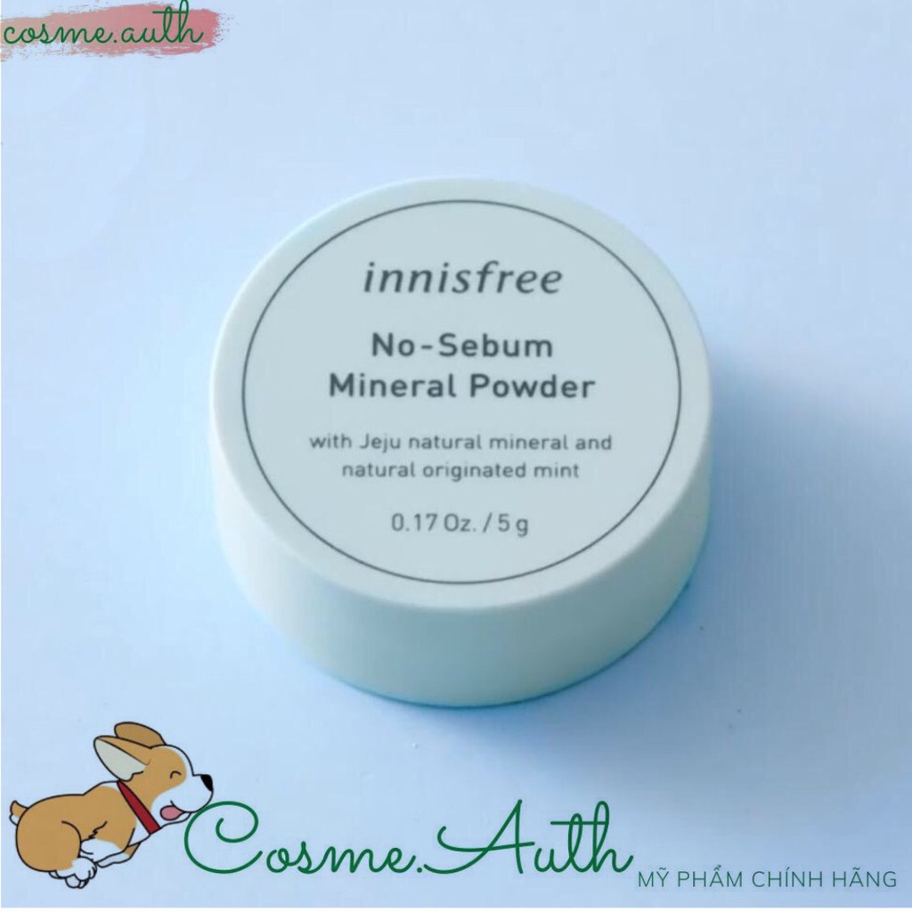 Phấn Phủ Kiềm Dầu Innisfree No Sebum Mineral Powder 5gr- Màu Xanh