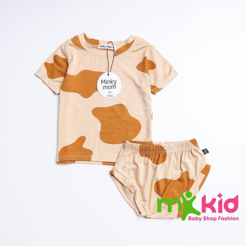 Quần Áo Trẻ Em 💖 Bộ Cộc Tay Quần Chip Gấu Minky Mom cho bé Trai bé Gái Chất Cotton Cao Cấp Siêu Mềm Mịn Mát .