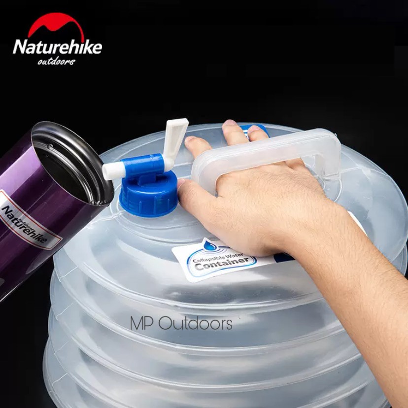 BÌNH NƯỚC GẤP GỌN CÓ VAN DÃ NGOẠI DU LỊCH CẮM TRẠI TIỆN LỢI GỌN NHẸ NATUREHIKE NH14S002-T | BigBuy360 - bigbuy360.vn