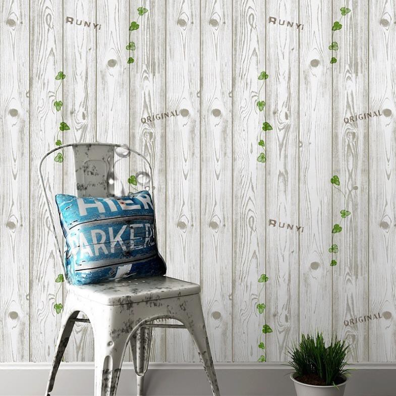 [60cm x 1m] Decal giấy dán tường ván lá cỏ may mắn khổ 60cm keo sẵn