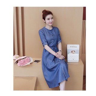 Đầm Jean Xòe Thời Trang