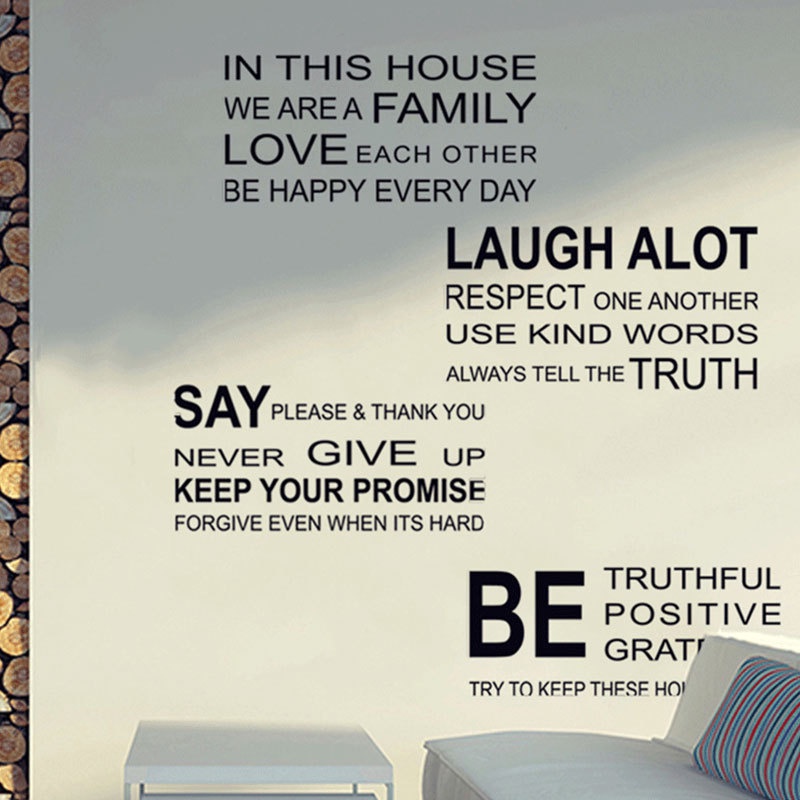 Decal dán tường chữ trang trí