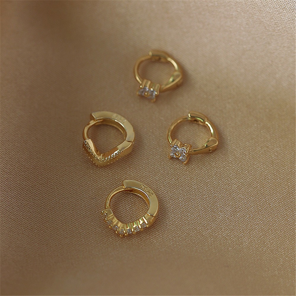 Khuyên Tai Nữ Đính Đá Thời Trang