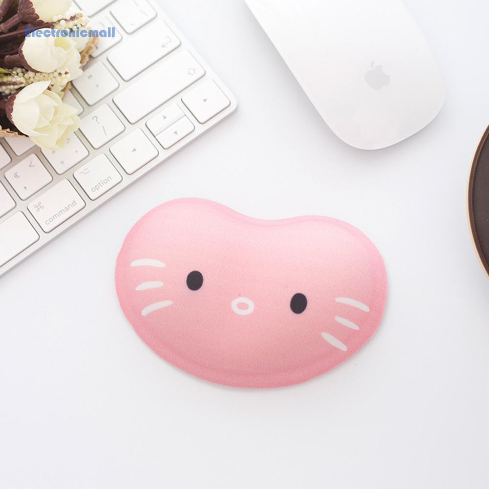 Miếng Lót Chuột Silicone Hình Mèo Hoạt Hình Mall01