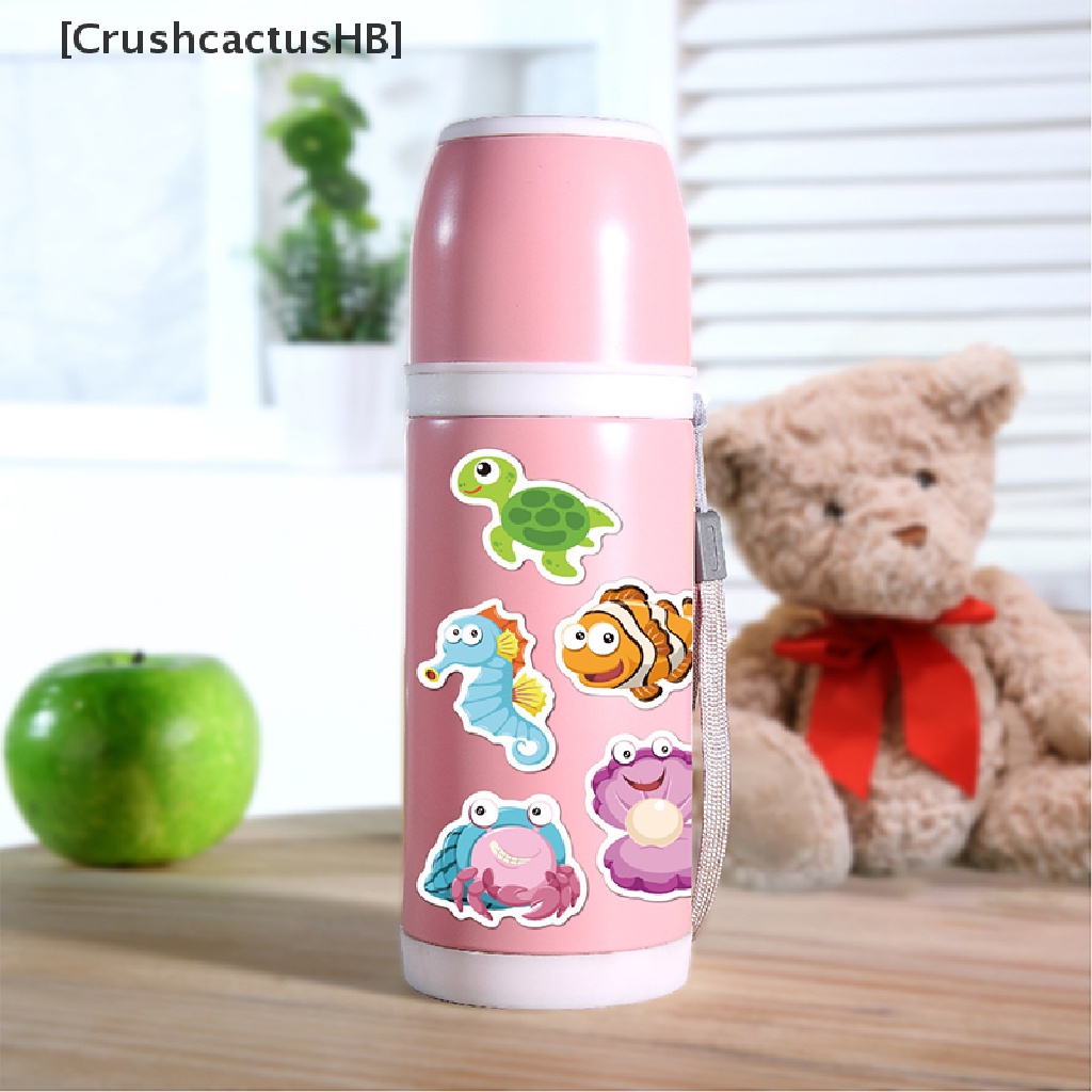 [CrushcactusHB] 50 Miếng Dán Graffiti Nàng Tiên Cá Động Vật Đại Dương Cho Notebook Xe Máy Bán Chạy