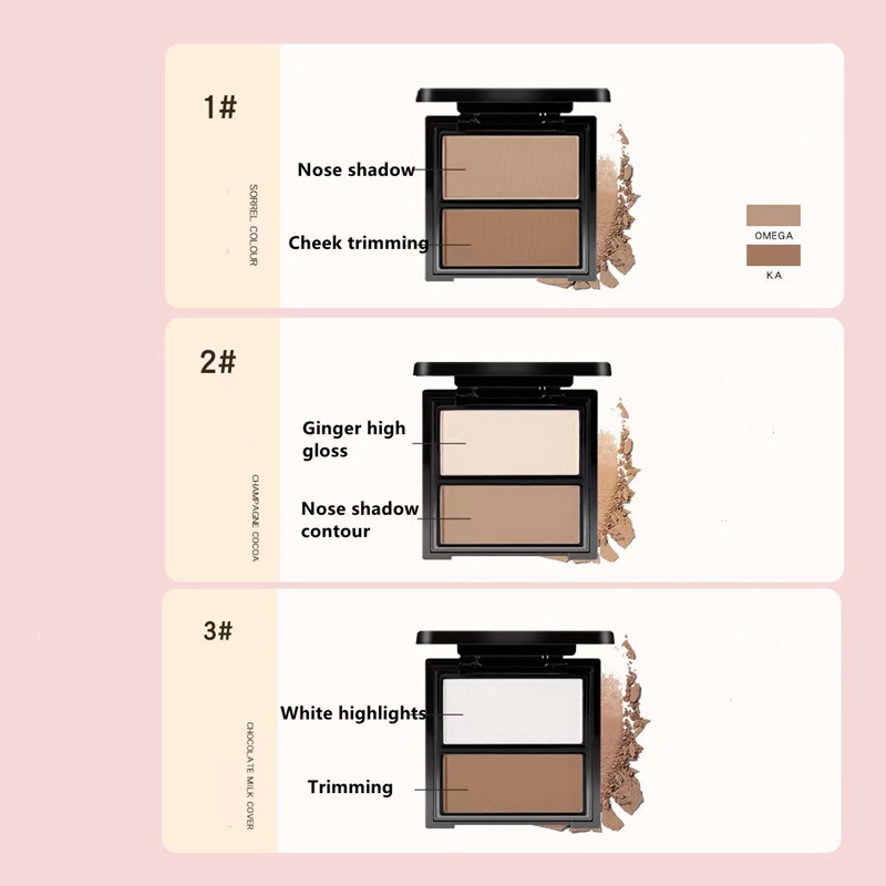 Bảng highlight tạo tối Novo hai màu sắc nổi bật chống thấm nước và mồ hôi