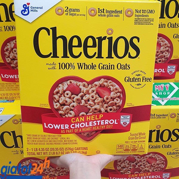 🌿🌿🌿 Ngũ Cốc Nguyên Hạt Cheerios Mỹ