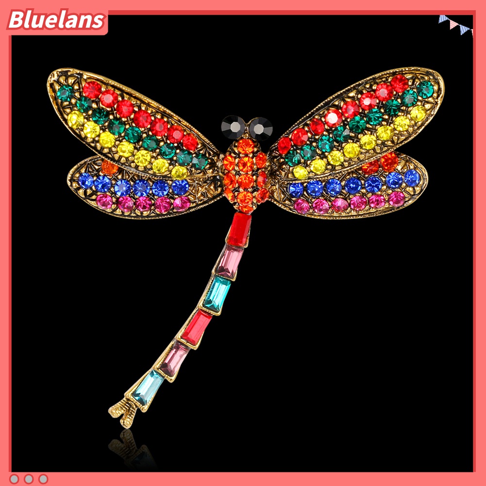 Trâm CàI ÁO HìNh ChuồN ChuồN ĐíNh Kim Cương Giả NhiềU MàU SắC