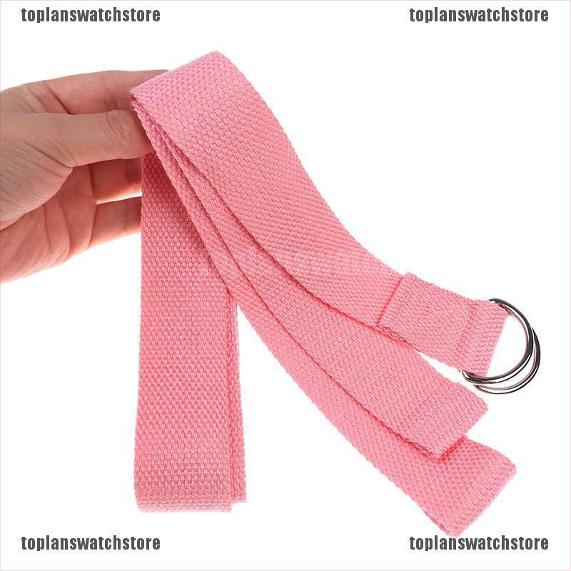 Dây Đai Co Giãn 180Cm Có Vòng Chữ D Hỗ Trợ Luyện Tập Yoga / Gym / Thể Hình