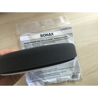 PHỚT XỐP ĐÁNH BÓNG BƯỚC 3 SONAX POLISHING SPONGE GREY PAD 493241 160MM - MÀU XÁM ĐEN