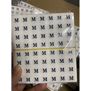 (HOT) 100 tờ Tem size dán quần áo chỉ 1k/tờ 56 tem