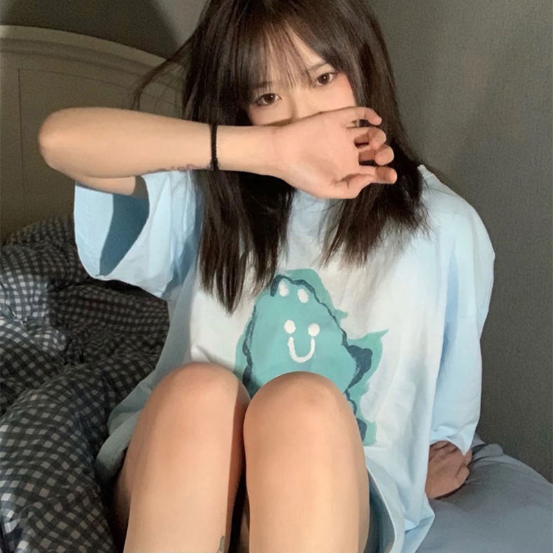 Áo Thun Tay Ngắn Dáng Rộng Hàn Quốc Cho Nữ JL-TX-269