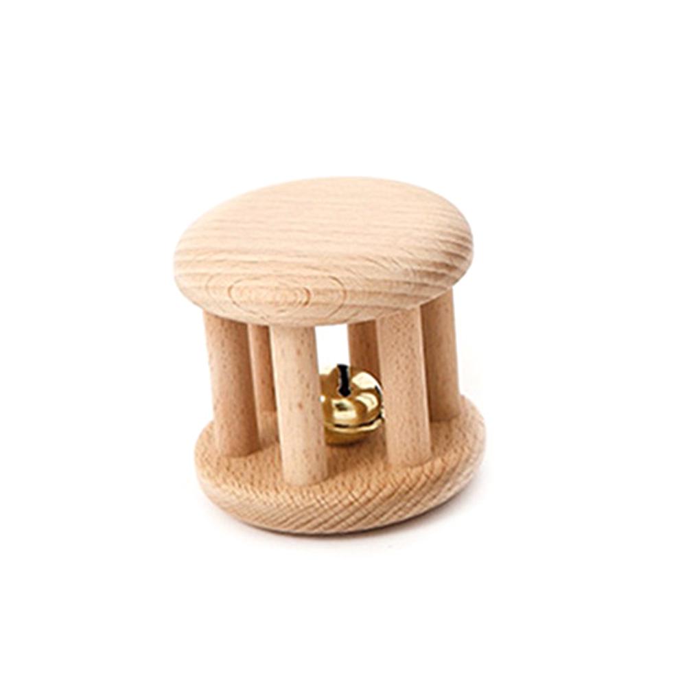 Intellectual Wooden Baby Montessori Interesting Stroller Hand Toys Rattle Teething Chew Molar