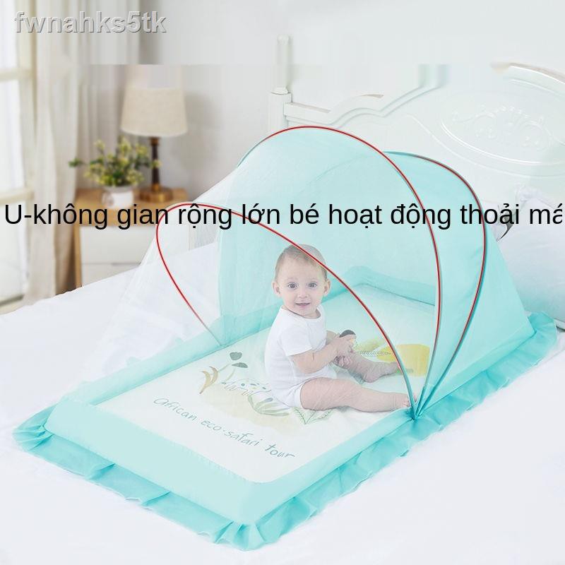 ❒Nôi mùng trẻ em mùng em bé mùng che mùng sơ sinh mùng che trẻ em yurt không đáy có thể gập lại phổ thông