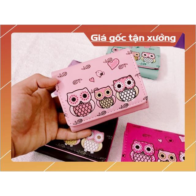 Ví nữ mini cao cấp ngắn cute nhỏ gọn bỏ túi thời trang giá rẻ