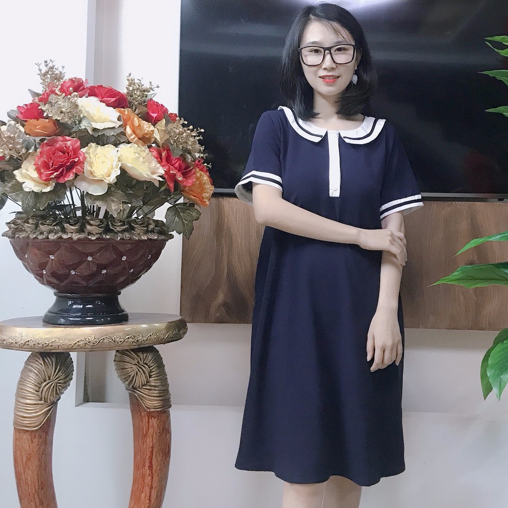 Váy bầu thiết kế dáng xuông