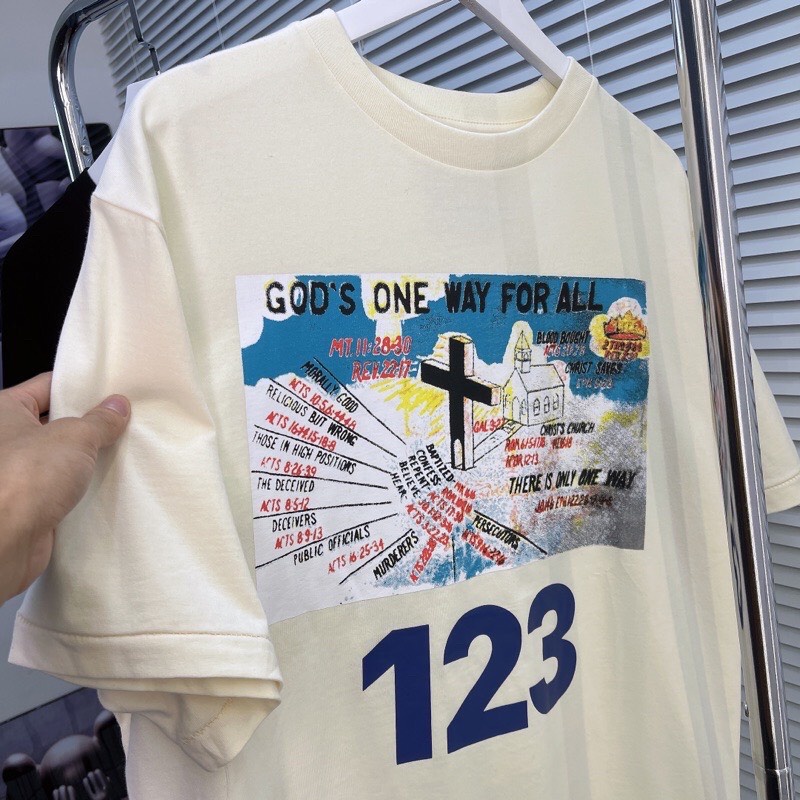 Áo Tee RIVINGTON roi Rebis 123 One Way Oversized T-Shirt, Áo thun 123 oversized