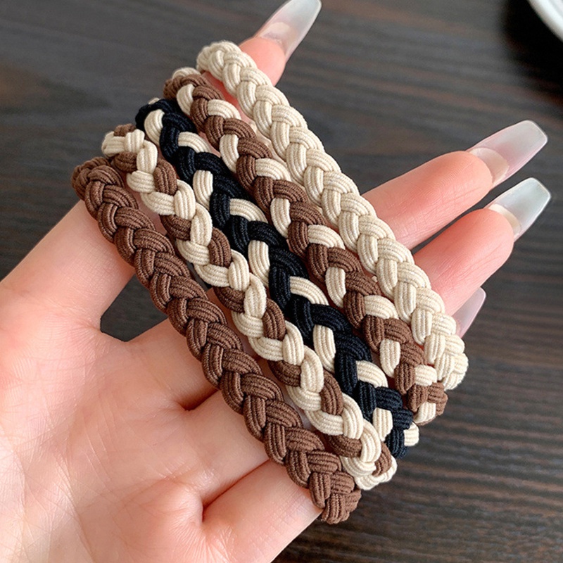 Dây Buộc Tóc Cao Su Dày Co Giãn Không Đau Hình Cà Phê Sữa Phong Cách Hàn Quốc