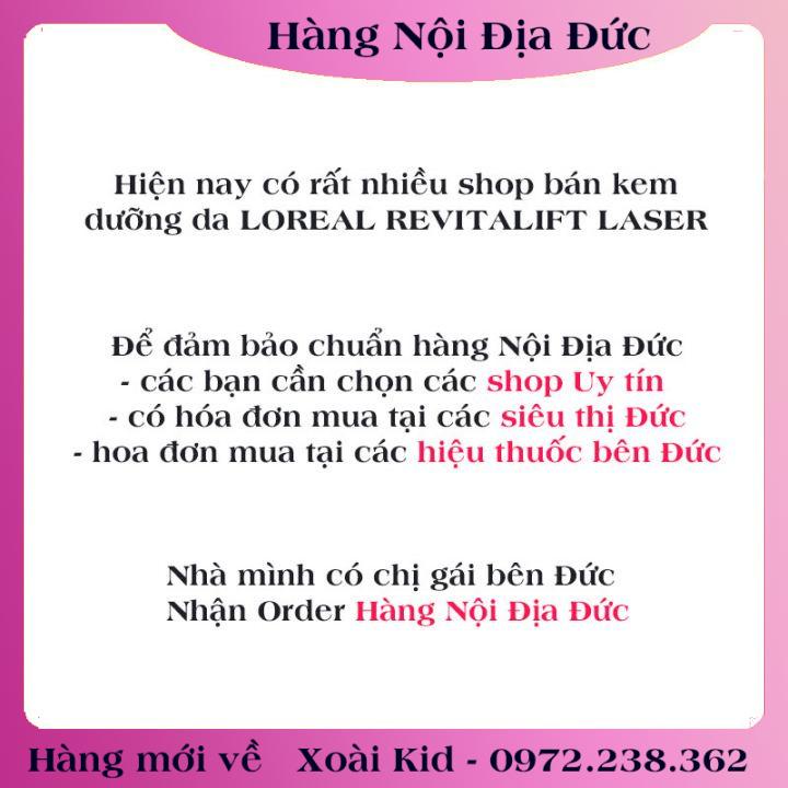 [auth] KEM DƯỠNG DA CHỐNG LÃO HÓA – GIÚP MỜ THÂM NÁM LOREAL REVITALIFT LASER X3, 50ML Nội địa Đức Đủ Bill [Hot]