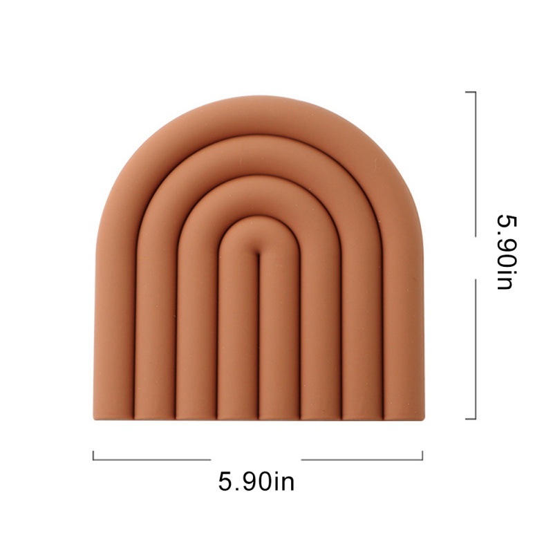 Miếng Lót Nồi Bằng Silicone Màu Cầu Vồng