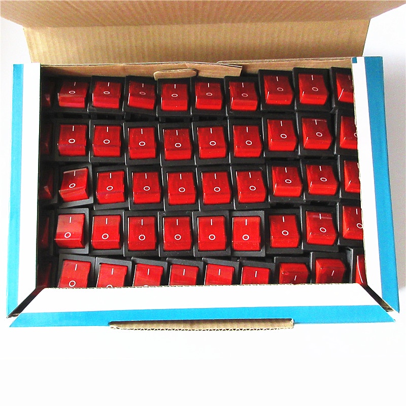 Công Tắc Nguồn 30A T8555 Loại KCD4 Với Đèn Bốn Chấu Cho Máy Hàn