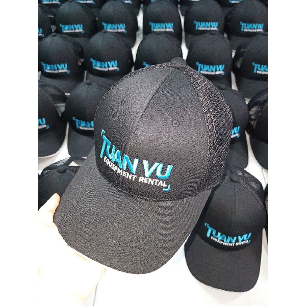 Nón Lưỡi Trai, Nón Kết Nam Nữ Phối Lưới Thêu Chữ Thêu Logo Theo Yêu Cầu