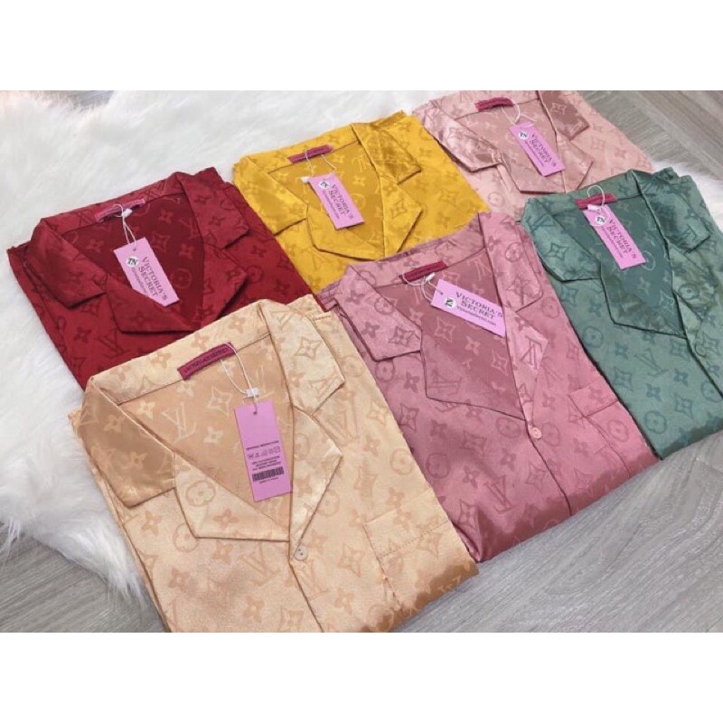  [KÈM VIDEO] Đồ Ngủ 💚 Đồ Bộ Pijama Lụa Gấm Quần Lửng Chất Liệu Gấm Tơ Mát Lịm | BigBuy360 - bigbuy360.vn