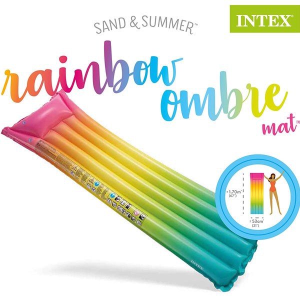 Phao bơi nằm có gối đầu INTEX 1m83 tải trọng tới 100kg 58721