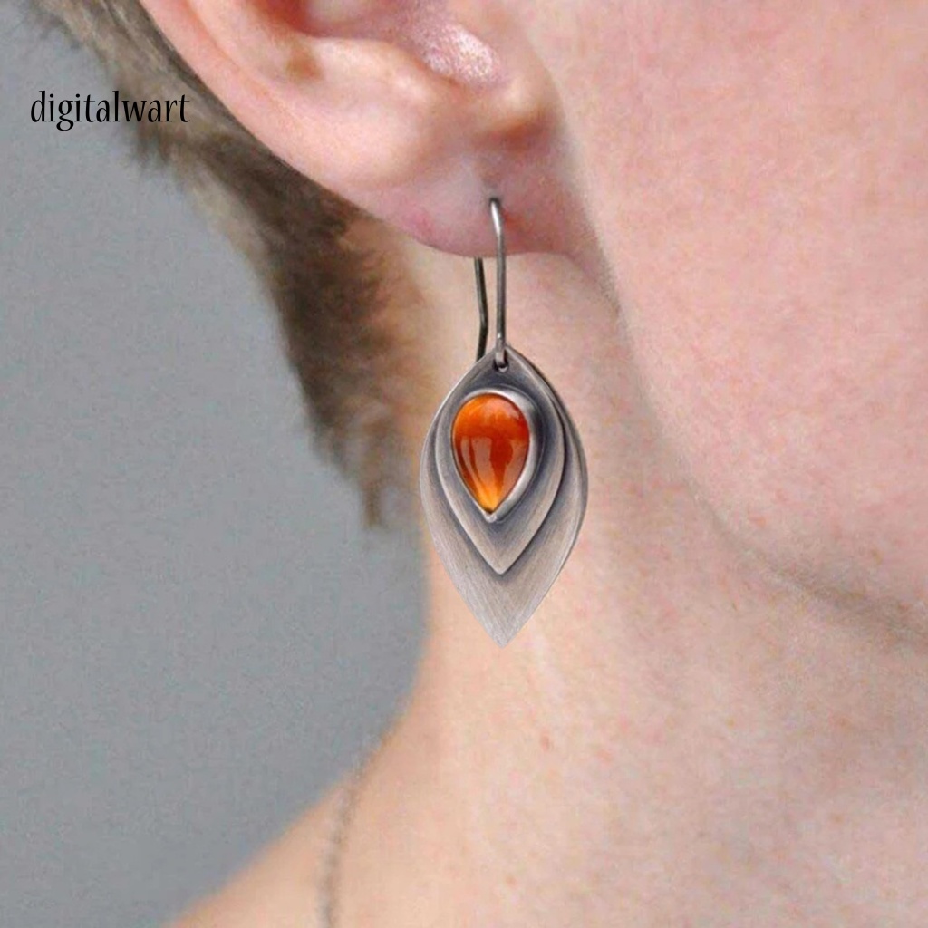 Kỹ Thuật Số| 1 Đôi Bông Tai Chống Gỉ Phong Cách Retro Dành Cho Nữ