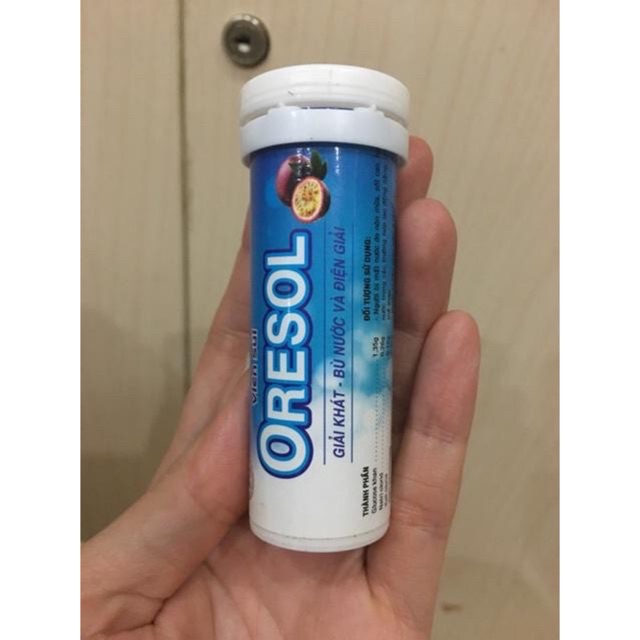 Viên sủi Oresol chanh leo -bù nước và chất điện giải