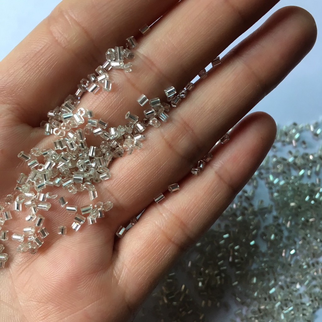 13g cườm cát lỗ bạc hạt tròn hoặc hình trụ, chọn mẫu GB49R
