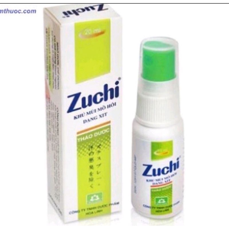 Xịt khử mùi mồ hôi Zuchi 20ml Hoa Linh